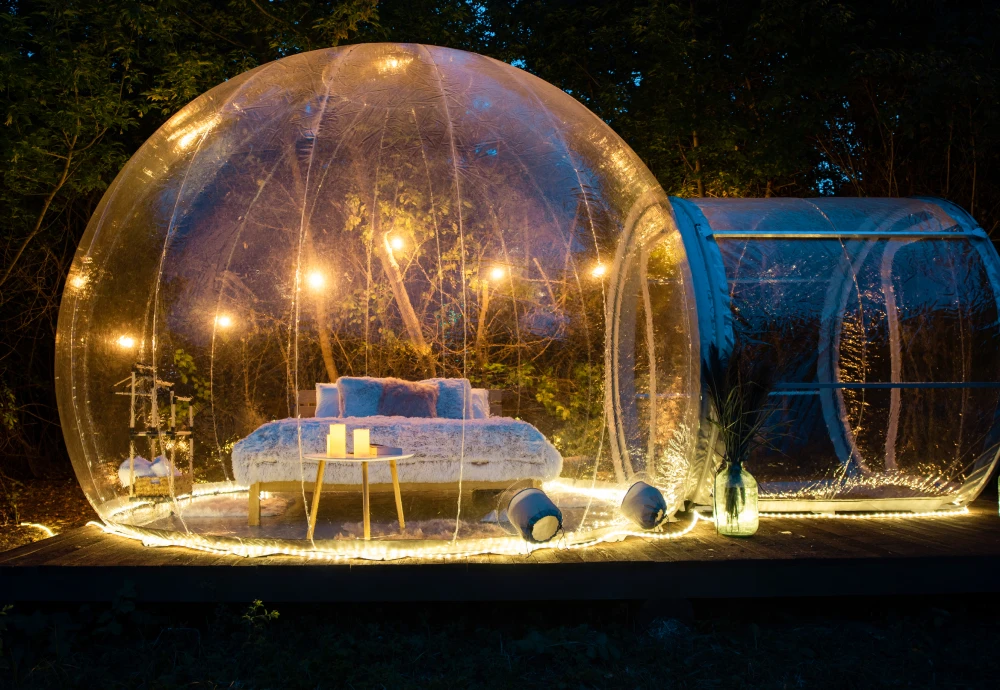 inflatable crystal bubble tent